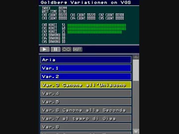 Goldberg Variations on VGS No.02 Variation 1～3