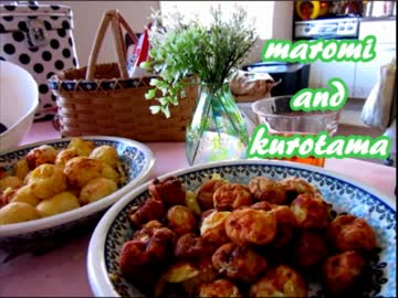 【まろみ】ふたりでほのぼのたこ焼き作ってみた【くろたま】