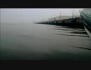 【雨音】癒しの海。川崎の波止場からみえる風景。
