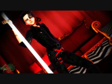 【進撃のMMD】蛇柄兵長で「DarkHorse」ヒラヒラスカーフで「Papaoutai」