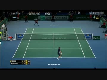 錦織圭vsフェレール BNPパリバ・マスターズ2014 準々決勝