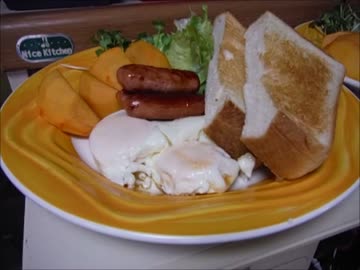 モーニングセットを作るよ　２０１４年１０月３１日（金）朝食