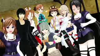 【MMD艦これ】提督と艦娘7人にボーナスステージ踊って貰った