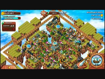 島を切るゲーム【003】対戦 LV44 vs. Pumin, Thunberg