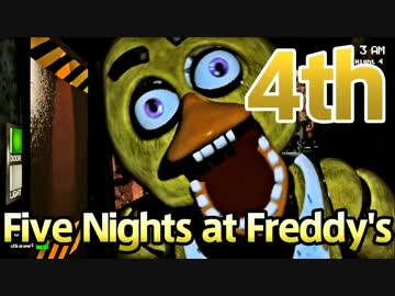 【実況】契約書ちゃんと見ときゃよかった 『Five Nights at Freddy's』　4th Night