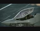 【F-35C】歴史的発着艦の模様【空撮】