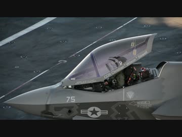 【F-35C】歴史的発着艦の模様【空撮】