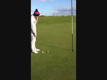 【ゴルフ】パッドラインを読みすぎた男【神業】