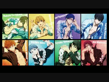 【再】Clear Blue Departure歌い分け歌詞表記【Free!ES】