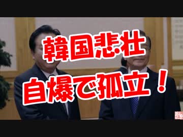 【韓国悲壮】 自爆で孤立！