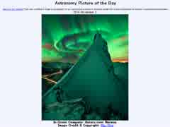 2014年 11月3日 ｢緑と一体に:ノルウェーのオーロラ｣-Astronomy Picture of the Day