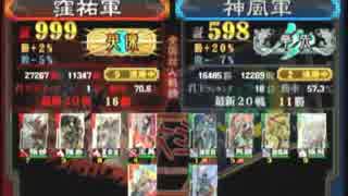 【低画質】三国志大戦３　頂上対決　2014/11/12　窪祐軍VS神風軍