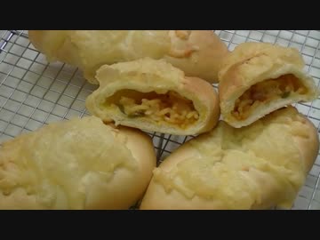 【394作】スパゲティパン作ってみた【パン作成】