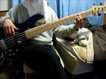 BUMP OF CHICKENの透明飛行船をベースで弾いてみた【宮田公園】