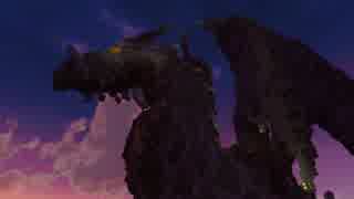 【minecraft】ゲド戦記のドラゴン作ってみた
