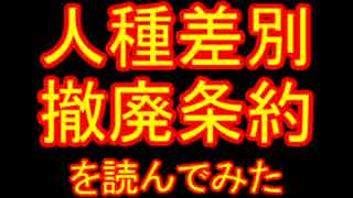 【ヘイトスピーチ】人種差別撤廃条約を読んでみた