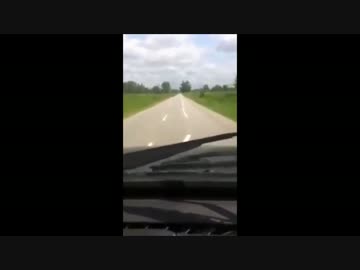 ありえない道路の白線（ロシア）