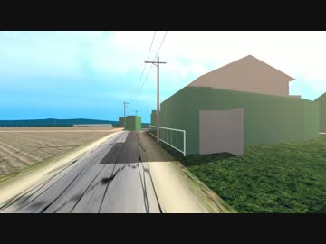 【MMD】GS付近の道路を走ってみるテスト４
