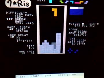 プチコン3号でテトリス風ゲーム「7☆Ris」作ってみた