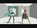 [MMD]ワールズエンド・ダンスホール - コロン式ミク・ula式ルカ[カメラ固定]