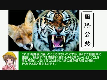 アイアイとゆっくりの経済講座144「消費税増税と外国との関係」