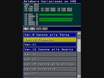 Goldberg Variations on VGS No.05 Variation 10～12