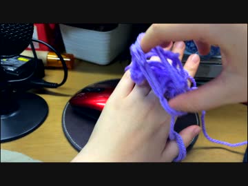 女子力ない奴が○○に挑戦してみた【指編み練習編】