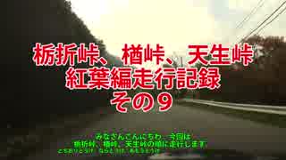 栃折峠、楢峠、天生峠紅葉編走行記録　その９