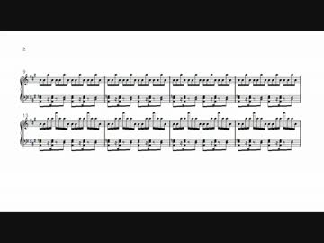 ピアノ用自作曲　逃げ足だけは速い
