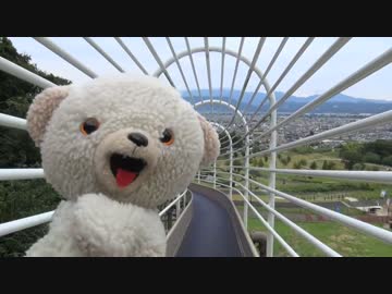 ピーターパンシンドロームの人が滑り台で遊ぶ動画