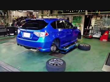 【実況車載】 インプレッサの冬支度　スタッドレスタイヤに交換してきた