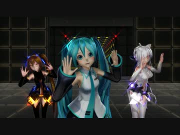 【MikuMikuDance】ISAO式ミクTda式改変ハクネルで『YELLOW』【HD・60fps】