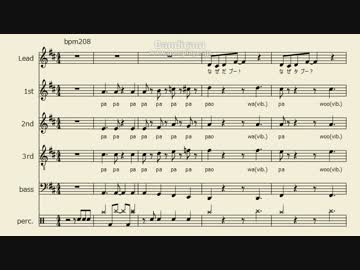 【楽譜】タブーブタ【アカペラアレンジ】