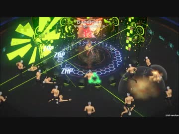 レーザーでユニティちゃんのライブをディフェンスするゲーム