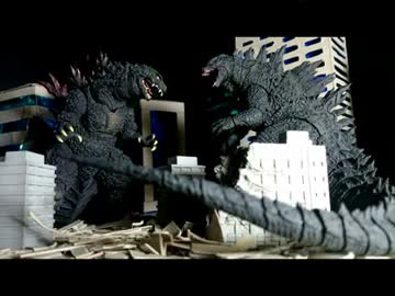 S.H.Monsterarts コマ撮り動画 ＜ゴジラvsGODZILLA 果てしない戦い＞