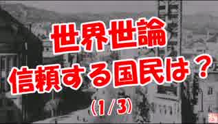 【世界世論】 信頼する国民は？（1/3）