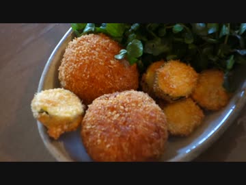 【チーズ料理際】ライスフリットとゴルゴンゾーラペンネ【イタリアン】