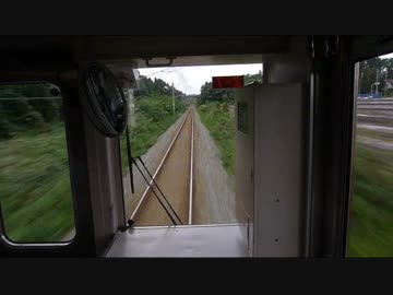 【前面展望】大石田ー舟形（手前）【奥羽本線･普通⑤】