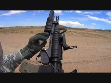 M203 グレネードランチャー 射撃訓練の様子