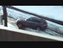 雪道でのスタック(youtubeから転載)