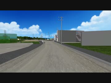 【MMD】GS付近の道路を走ってみるテスト６