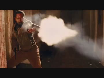 映画ジャンゴ ~繋がれざる者~ よりキャンディ邸で銃撃戦