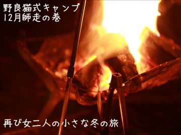 野良猫式キャンプ　師走の巻　再び女二人の小さな冬の旅