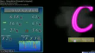 OSU Baru - ResoAlive [Hanabi's Insane] 初クリア！