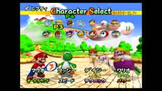 【ぼっち実況】クリスマスなので全部俺でマリオテニス【一人四役】
