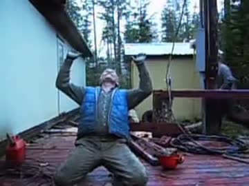 木こり職人の技はすごかった