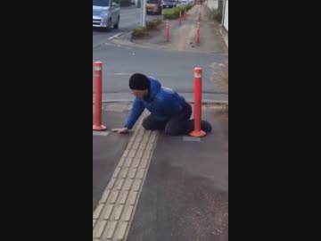 【男の】歩道のポールでチ○コマシーン【勲章】