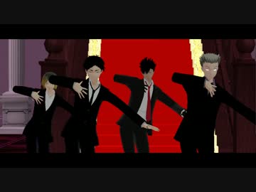 【MMDHQ!!】被害妄想携帯猫梟（笑）【4人】