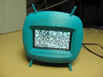 VFDと3DプリンタでレトロTV風ミニモニタをつくってみた