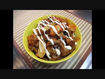【鉄板の組み合わせでご飯がススム】　簡単豚キムチ丼
